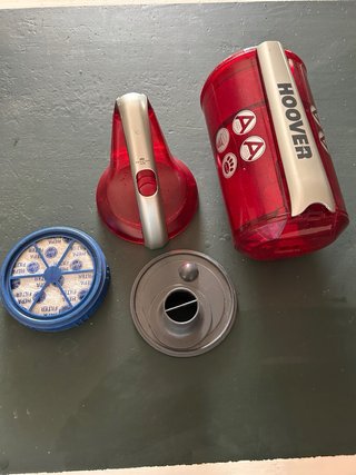 Deposito Hoover Aspirador Rojo