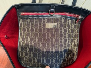 Bolso Carolina Herrera CH Marrón y Rojo Nuevo