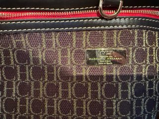 Bolso Carolina Herrera CH Marrón y Rojo Nuevo