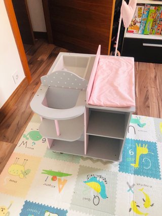 Cambiador de madera para muñecas. Venta en persona