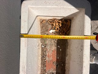 Maceta Rectangular Piedra Blanca