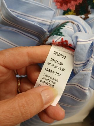 Camicia Zeta Otto Oversize a Righe con Fiori