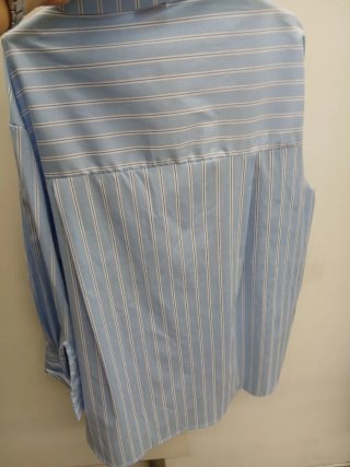 Camicia Zeta Otto Oversize a Righe con Fiori