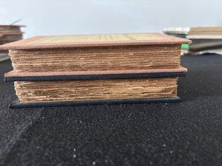 Libros en francés, reencuadernados. 10 € cada uno.
