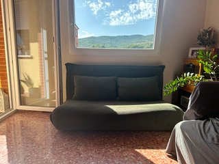 Sofá Cama Futón Plegable 2 Plazas Verde