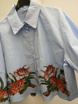 Camicia Zeta Otto 100% Cotone largh cm 54 lungh 51