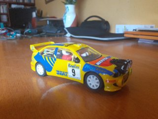Scalextric Rac Rally con cuenta vueltas.