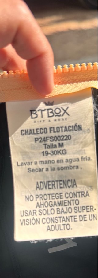 Chaleco flotador BTBOX náutico