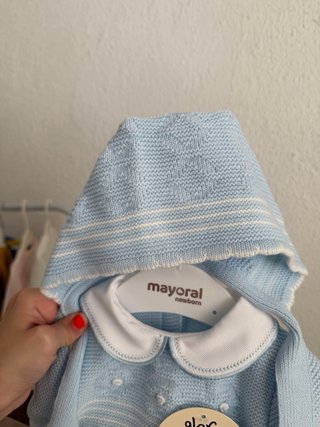 Conjunto lana bebé primera puesta