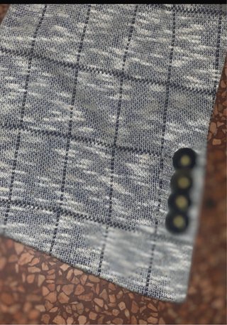 Giacca uomo casual grigia blu bianche