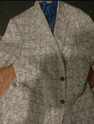 Giacca uomo casual grigia blu bianche