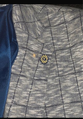 Giacca uomo casual grigia blu bianche