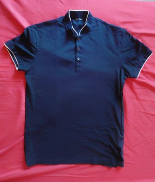 Polo cuello mao azul Talla M