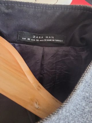 Chaqueta Zara Militar Gris Hombre