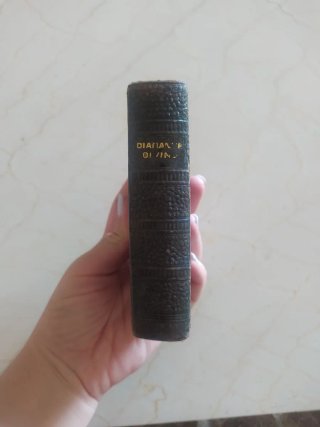 Libro religioso antiguo Diamante Divino