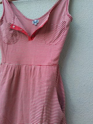 Vestido "Adolfo Domínguez" Rayas Rojo/Blanco