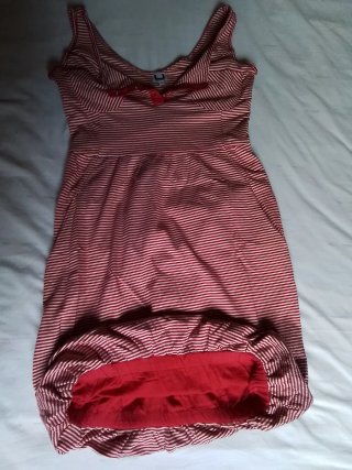 Vestido "Adolfo Domínguez" Rayas Rojo/Blanco