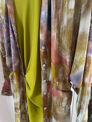 Vestido camisero estampado Zara