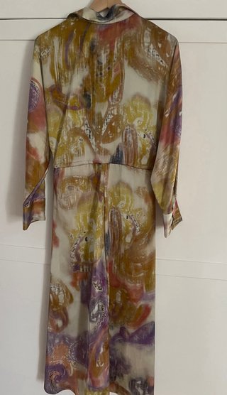 Vestido camisero estampado Zara