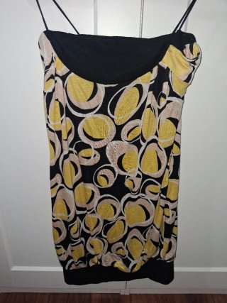 Top/Vestido Estampado Círculos Talla M