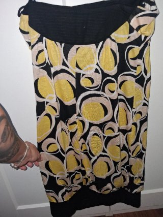 Top/Vestido Estampado Círculos Talla M