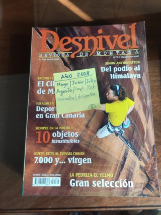 Revistas de escalada Desnivel