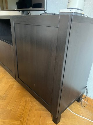 Mueble TV IKEA BESTÅ Negro/Marrón