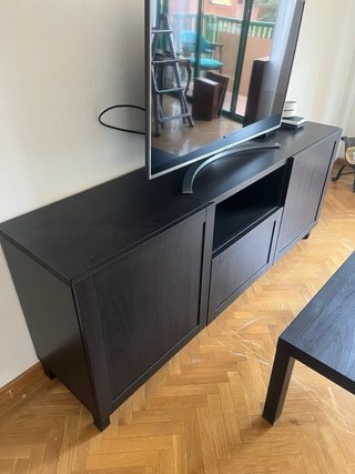 Mueble TV IKEA BESTÅ Negro/Marrón