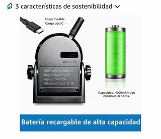 Cámara MHCABSR Negra con Antena