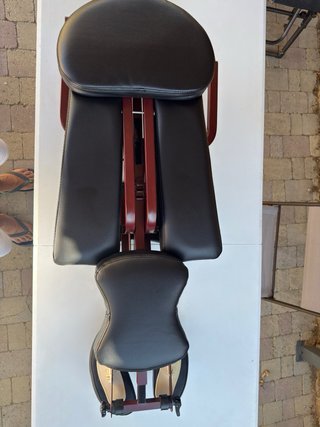 Silla de masaje portátil plegable.