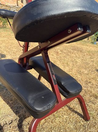 Silla de masaje portátil plegable.