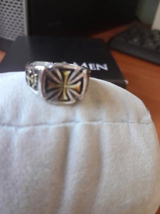 Anello uomo croce templare
