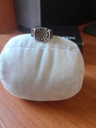 Anello uomo croce templare