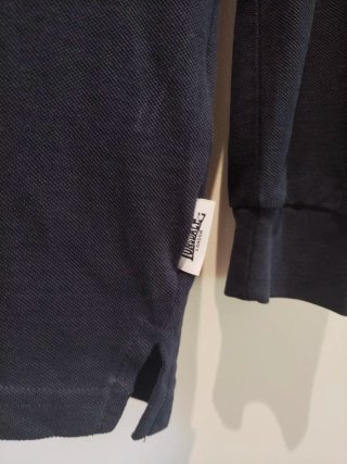Polo Lonsdale manga larga azul