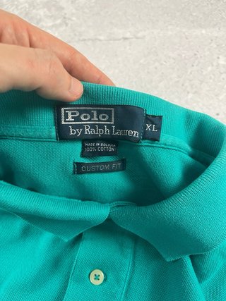 Polo Ralph Lauren Custom Fit turquesa XL