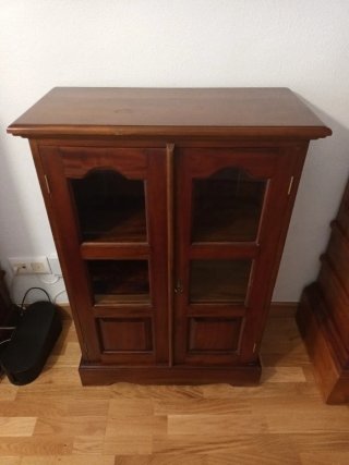 Vitrina Librero Madera Marrón