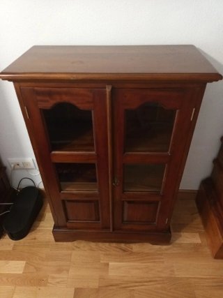 Vitrina Librero Madera Marrón