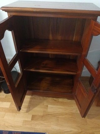 Vitrina Librero Madera Marrón