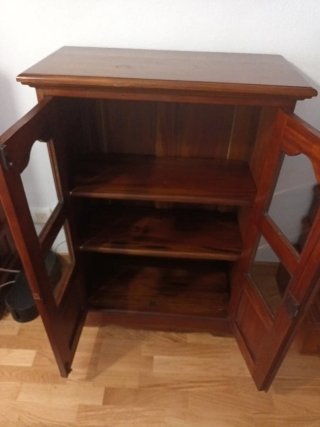 Vitrina Librero Madera Marrón