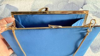 Bolso de fiesta azul clutch vintage
