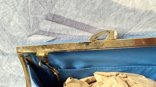 Bolso de fiesta azul clutch vintage