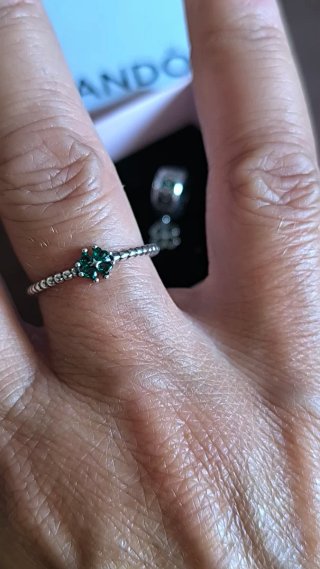 Anillo y Charm clip Trébol Verde