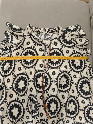 Vestito in cotone leggero donna bianco e nero