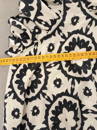 Vestito in cotone leggero donna bianco e nero