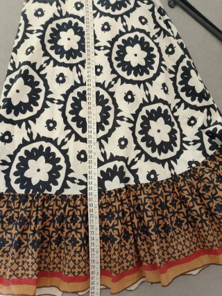 Vestito in cotone leggero donna bianco e nero