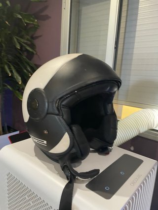 Casco LS2 Cabrio Talla M Negro/Blanco