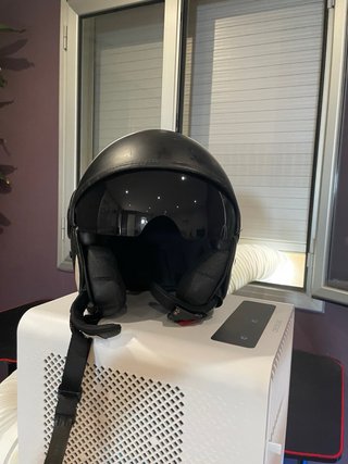 Casco LS2 Cabrio Talla M Negro/Blanco