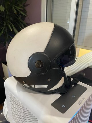 Casco LS2 Cabrio Talla M Negro/Blanco
