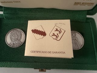 Colección 3 medallas plata Esperanza Macarena