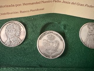 Colección 3 medallas plata Esperanza Macarena